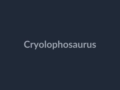 Cryolophosaurus in Be Dino Roblox