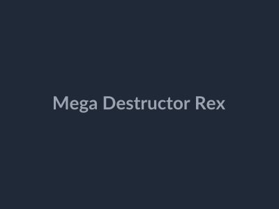 Mega Destructor Rex in Be Dino Roblox