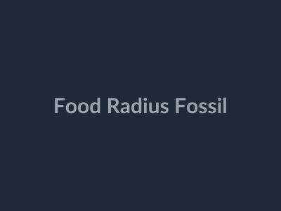 Food Radius Fossil item in Be Dino